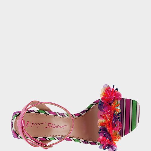 BETSEY JOHNSON SHOES QUINTA PINK MULTI TOP