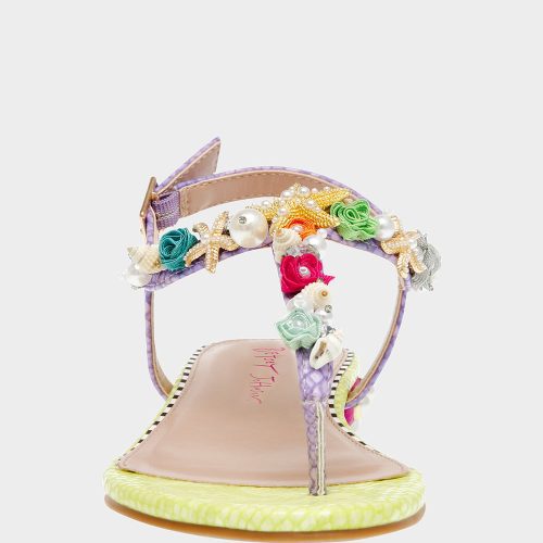 BETSEY JOHNSON SHOES RIHANNA LIME MULTI FRONT