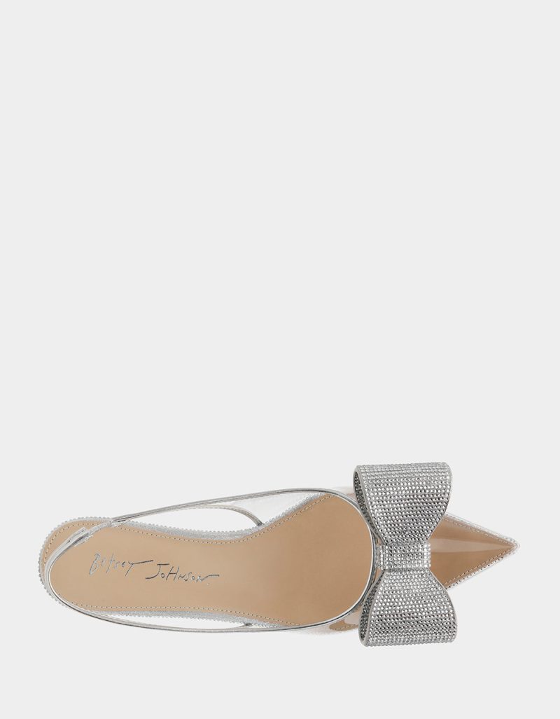 BETSEY JOHNSON SHOES SB ALLI SILVER TOP