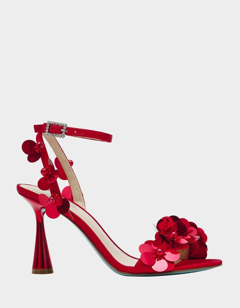 BETSEY JOHNSON SHOES SB ARLO RED SIDE