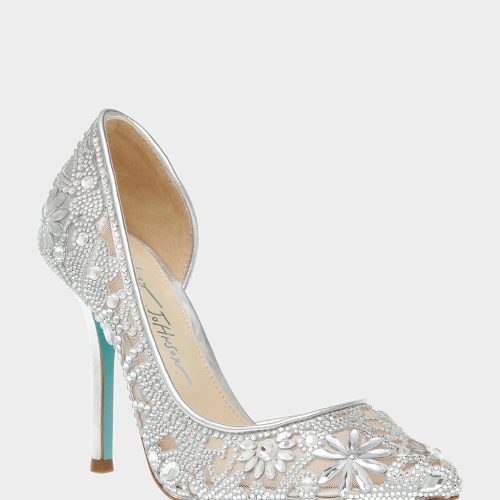 BETSEY JOHNSON SHOES SB CHIC SILVER