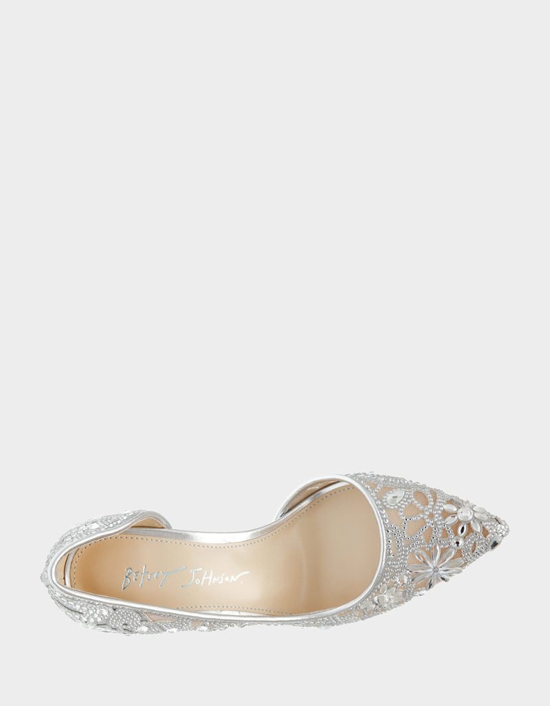 BETSEY JOHNSON SHOES SB CHIC SILVER TOP