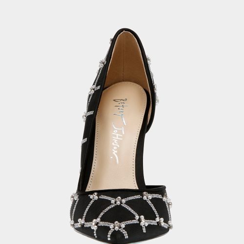 BETSEY JOHNSON SHOES SB CRUZE BLACK FRONT