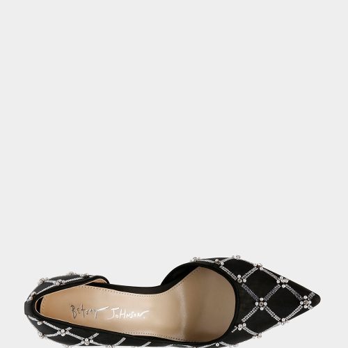 BETSEY JOHNSON SHOES SB CRUZE BLACK TOP