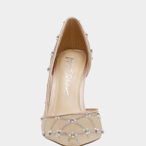 BETSEY JOHNSON SHOES SB CRUZE NUDE FRONT