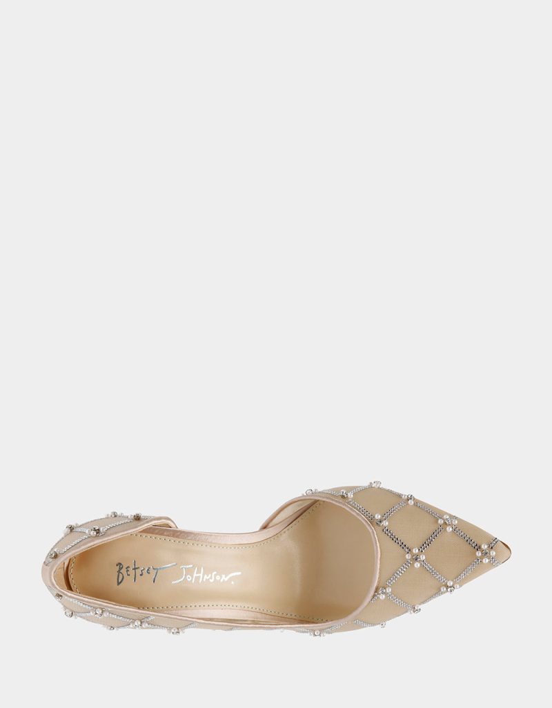 BETSEY JOHNSON SHOES SB CRUZE NUDE TOP