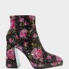 DELLA BLACK/PINK FLORAL - SHOES - Betsey Johnson