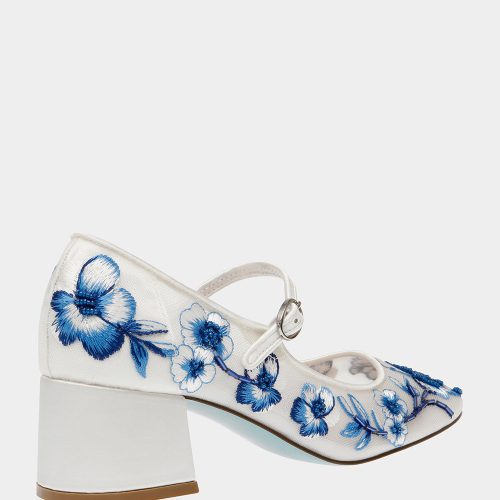 BETSEY JOHNSON SHOES SB EZRA BLUE FLORAL ALT1