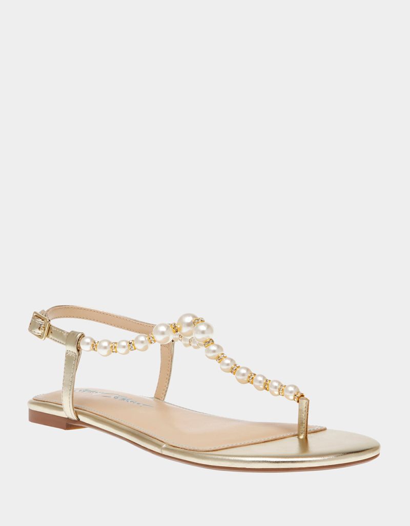 BETSEY JOHNSON SHOES SB GAL GOLD