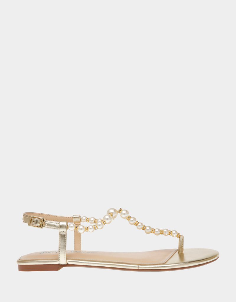 BETSEY JOHNSON SHOES SB GAL GOLD SIDE