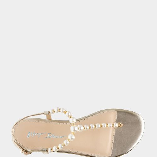 BETSEY JOHNSON SHOES SB GAL GOLD TOP