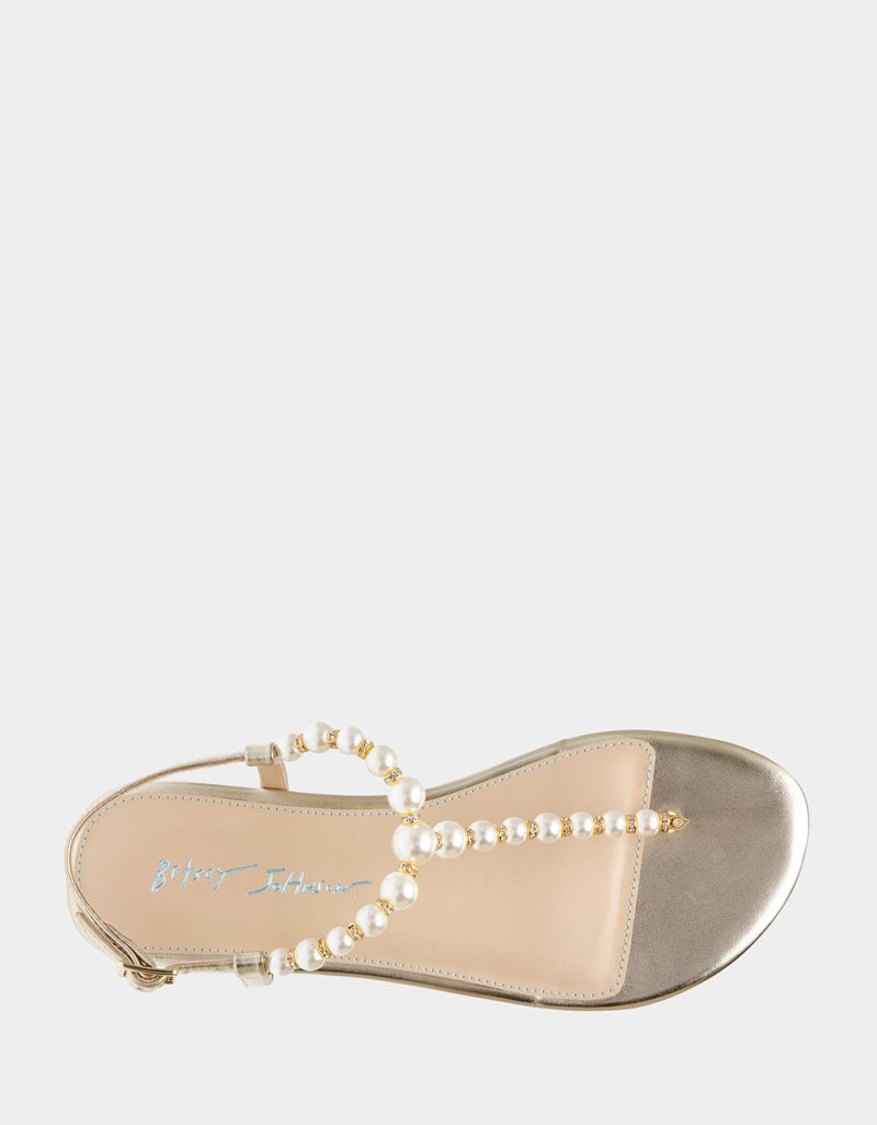 BETSEY JOHNSON SHOES SB GAL GOLD TOP