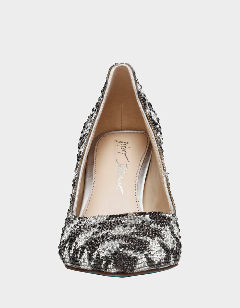 BETSEY JOHNSON SHOES SB JODY HOUNDSTOOTH FRONT