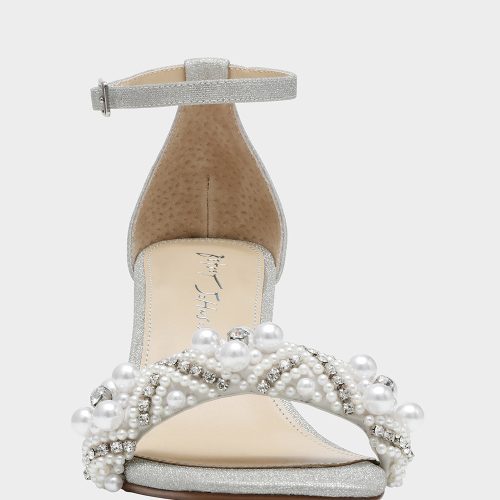 BETSEY JOHNSON SHOES SB MILO SILVER FRONT