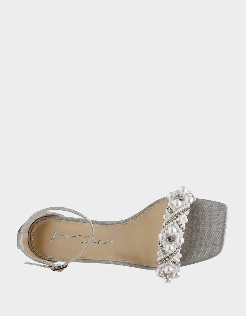 BETSEY JOHNSON SHOES SB MILO SILVER TOP