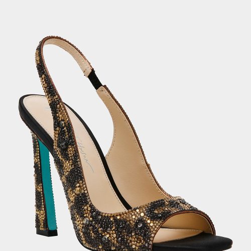 BETSEY JOHNSON SHOES SB MINA LEOPARD