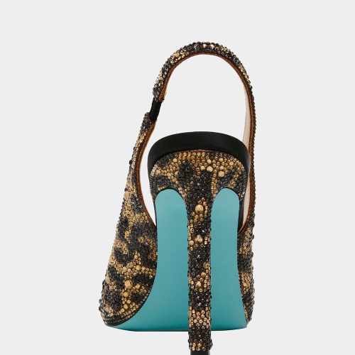 BETSEY JOHNSON SHOES SB MINA LEOPARD BACK