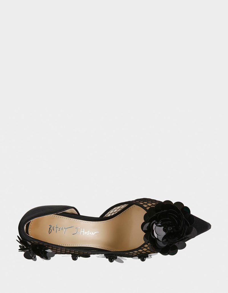 BETSEY JOHNSON SHOES SB NASH BLACK TOP