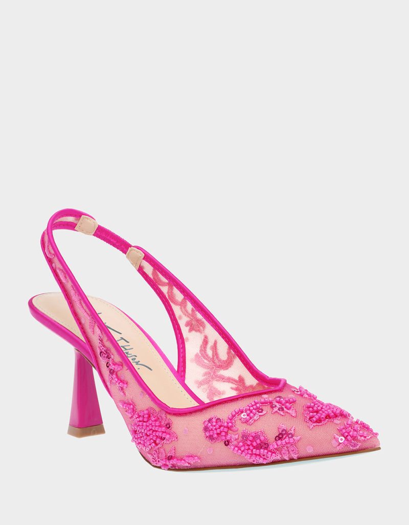 BETSEY JOHNSON SHOES SB NIKKI FUCHSIA