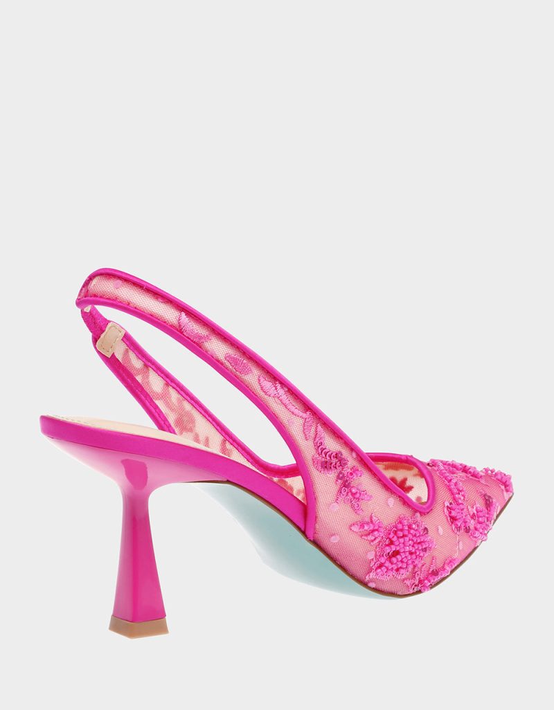 BETSEY JOHNSON SHOES SB NIKKI FUCHSIA ALT1