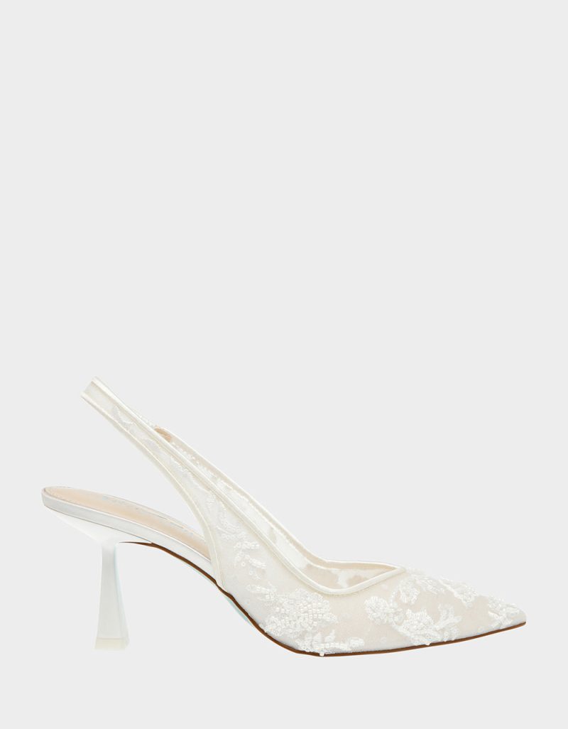 BETSEY JOHNSON SHOES SB NIKKI IVORY SIDE