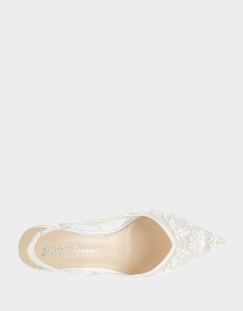 BETSEY JOHNSON SHOES SB NIKKI IVORY TOP