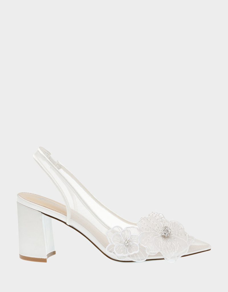 BETSEY JOHNSON SHOES SB PETRA IVORY SIDE