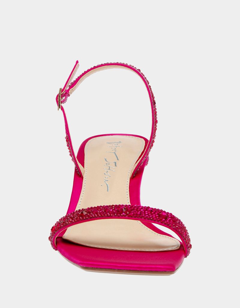 BETSEY JOHNSON SHOES SB REBEL FUCHSIA FRONT 1