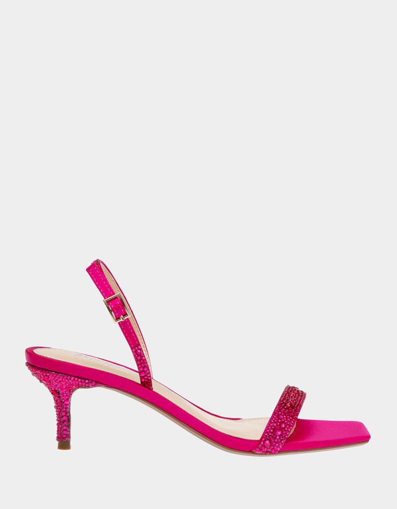 BETSEY JOHNSON SHOES SB REBEL FUCHSIA SIDE