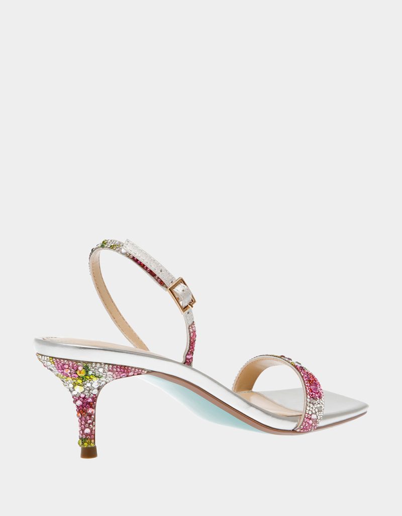 BETSEY JOHNSON SHOES SB REBEL RHINESTONE FLORAL ALT1