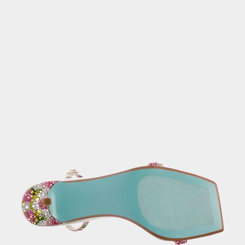 BETSEY JOHNSON SHOES SB REBEL RHINESTONE FLORAL BOTTOM