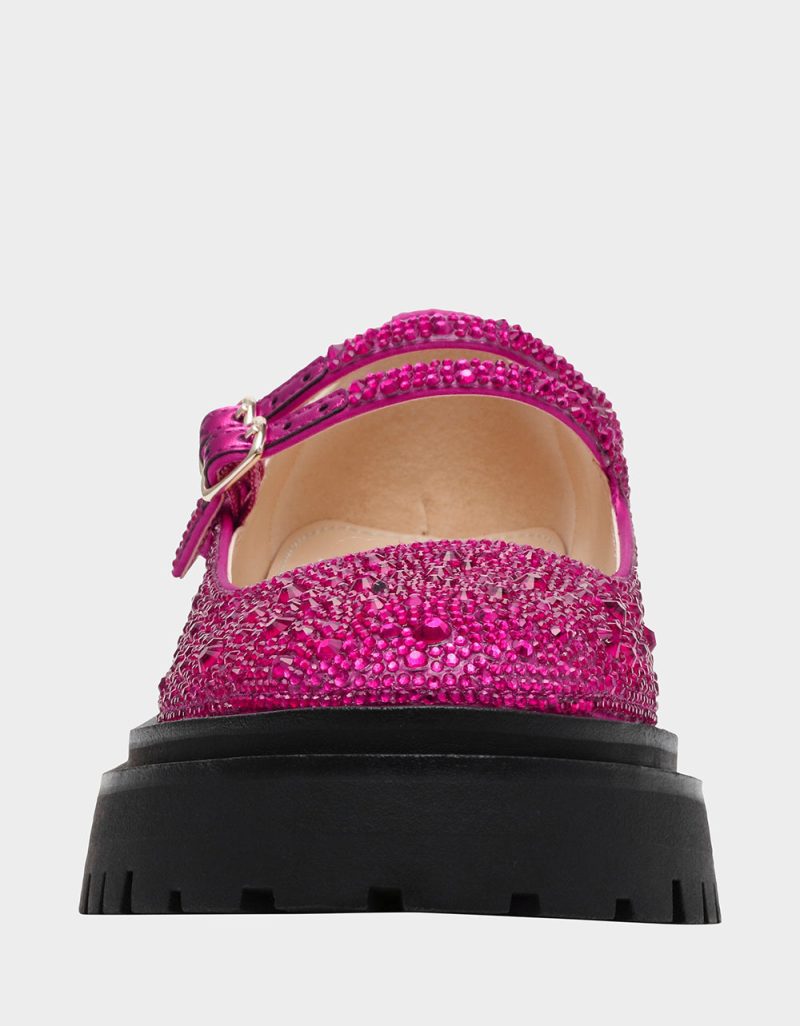 BETSEY JOHNSON SHOES SB RICO FUCHSIA FRONT 1