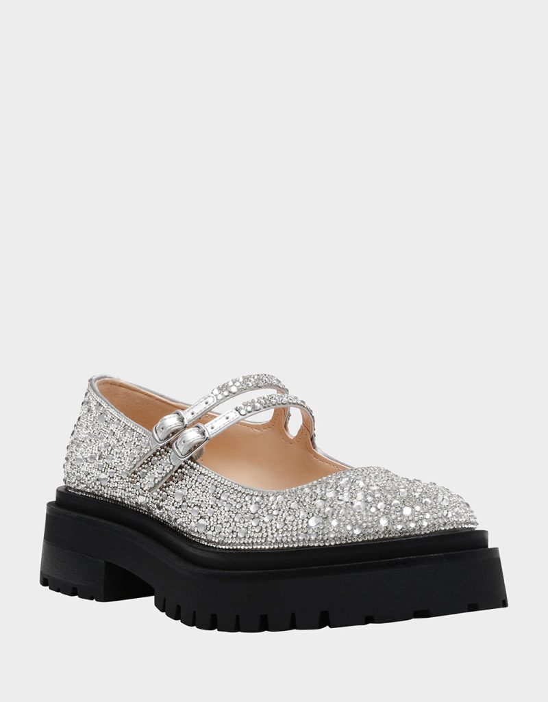 BETSEY JOHNSON SHOES SB RICO SILVER 1