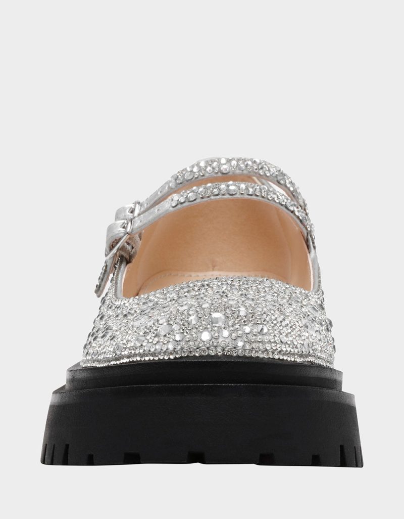 BETSEY JOHNSON SHOES SB RICO SILVER FRONT 1