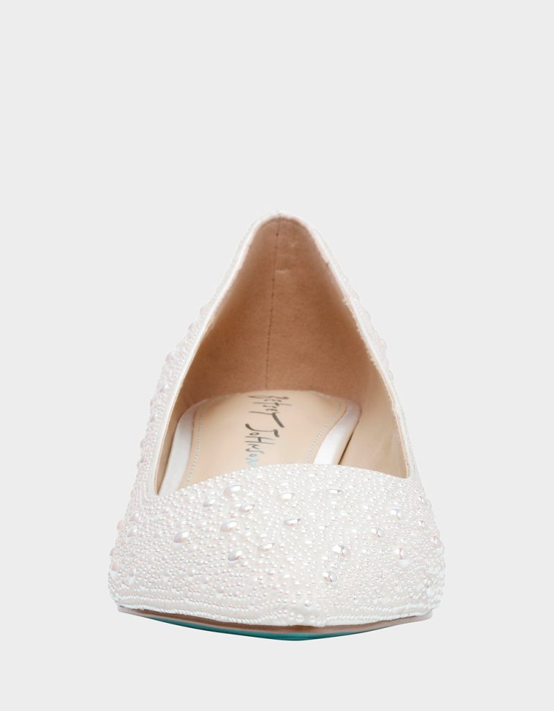 BETSEY JOHNSON SHOES SB SCOUT PEARL FRONT