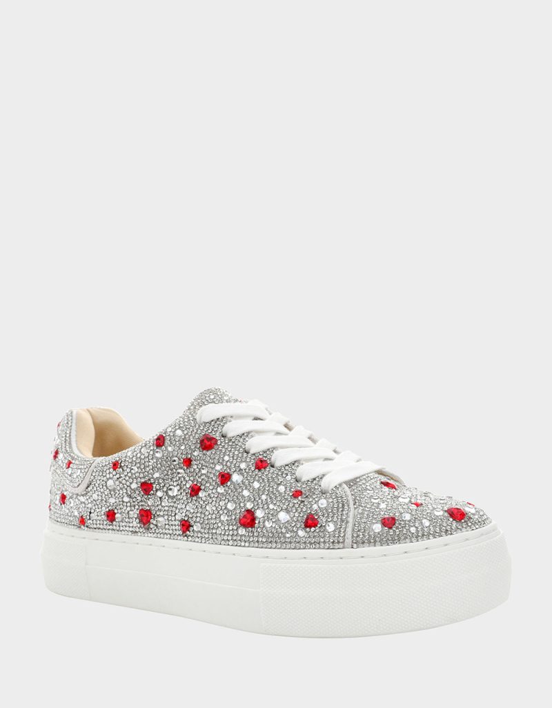 BETSEY JOHNSON SHOES SB SIDNY SILVER HEART