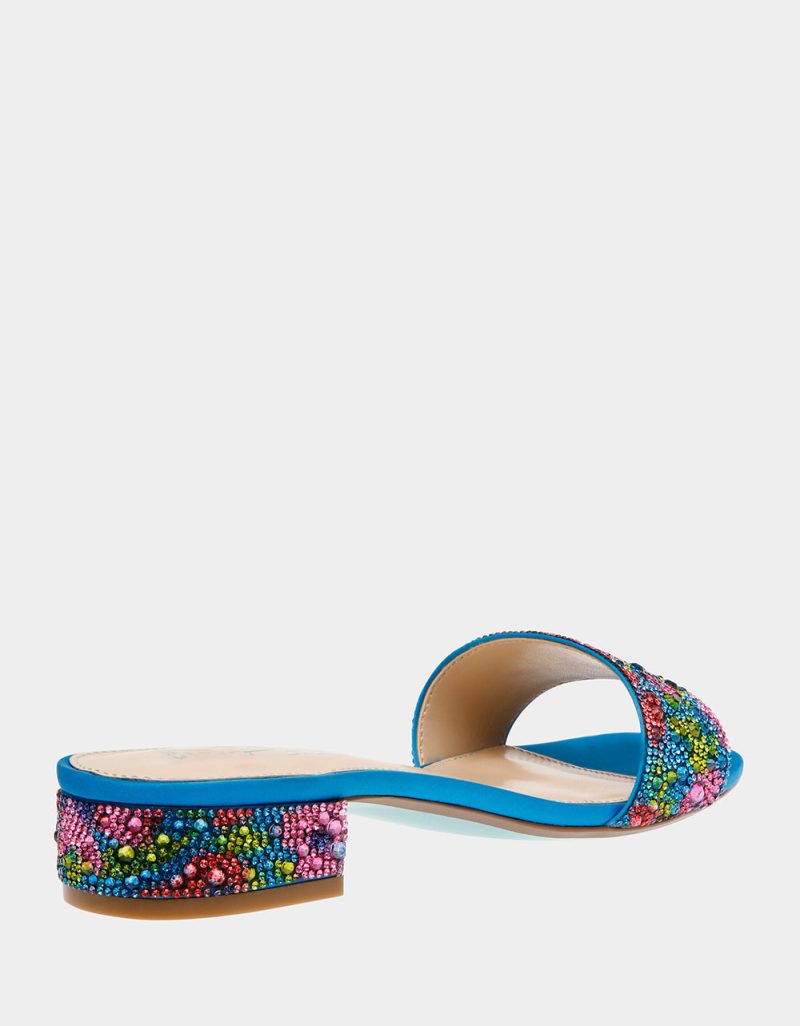 BETSEY JOHNSON SHOES SB SUNNY BLUE POPPY ALT1