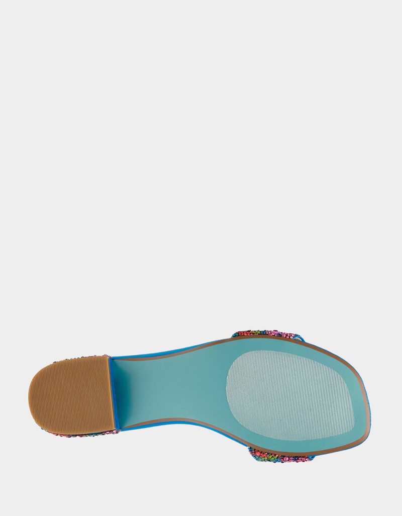 BETSEY JOHNSON SHOES SB SUNNY BLUE POPPY BOTTOM