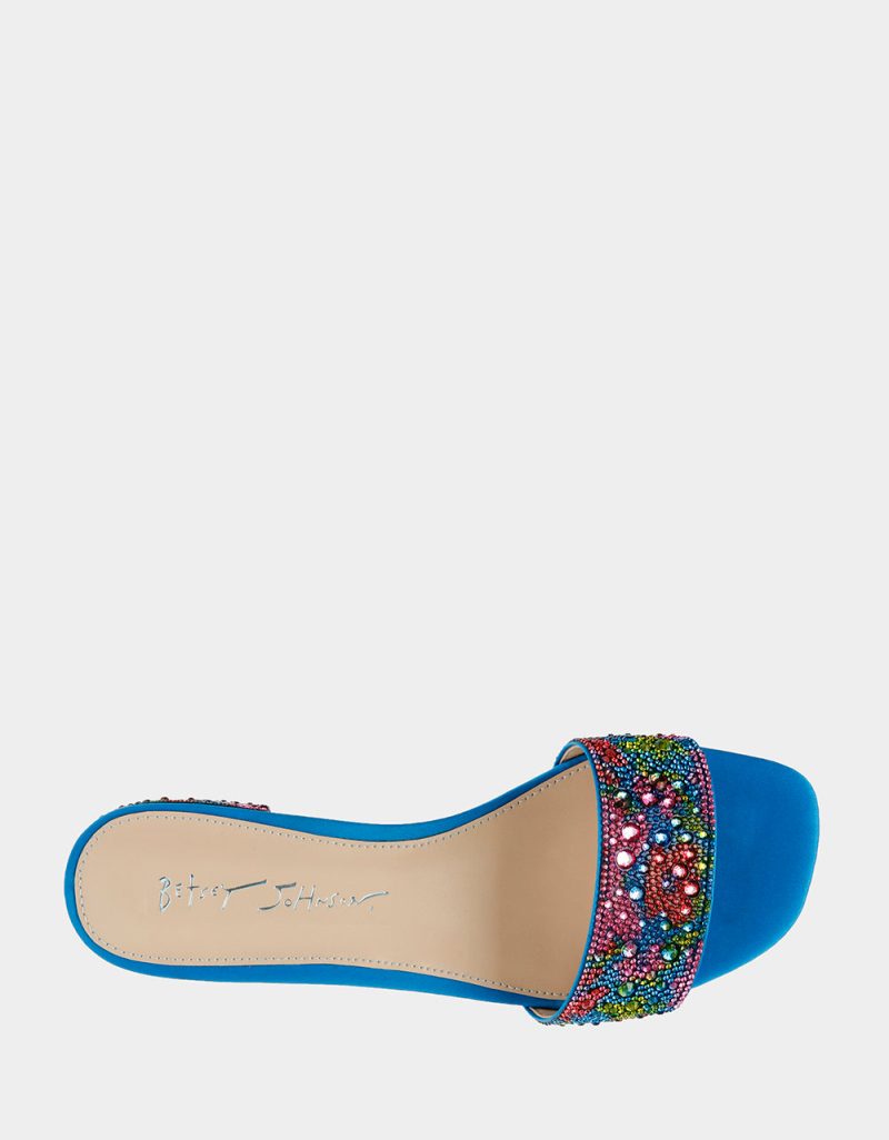 BETSEY JOHNSON SHOES SB SUNNY BLUE POPPY TOP