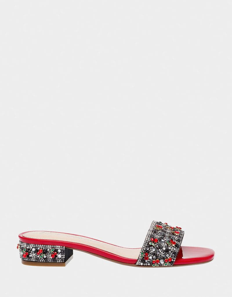 BETSEY JOHNSON SHOES SB SUNNY CHERRY SIDE