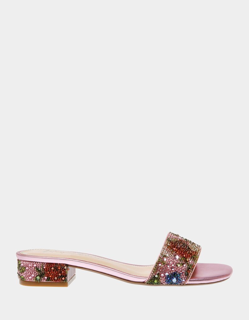 BETSEY JOHNSON SHOES SB SUNNY FLORAL MULTI SIDE