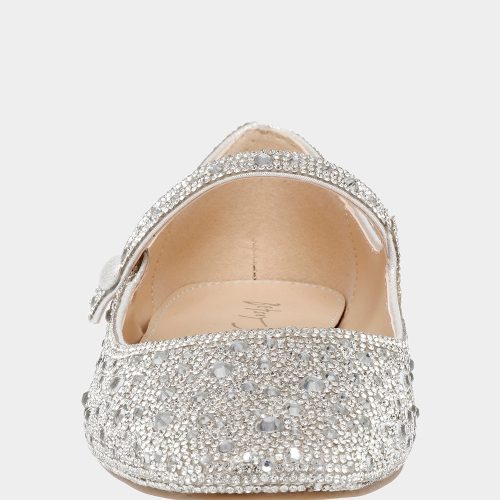 BETSEY JOHNSON SHOES SB TESS SILVER FRONT