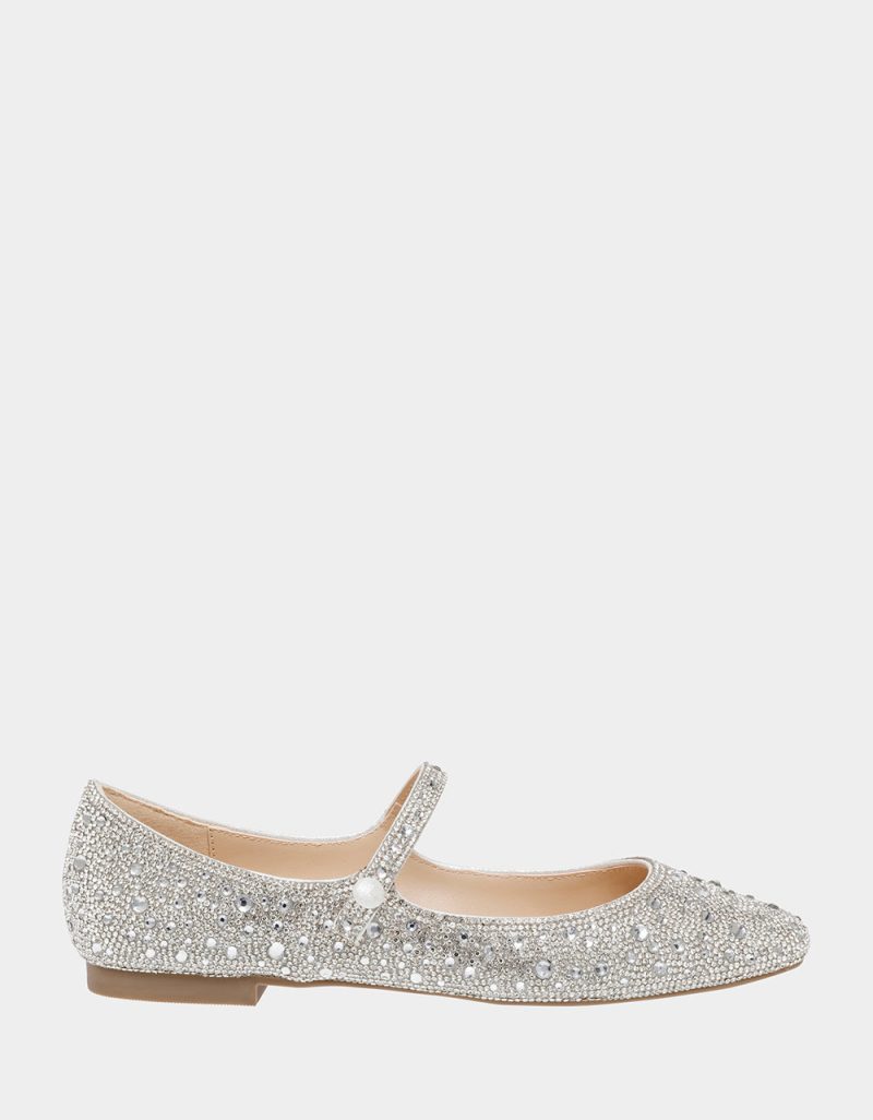 BETSEY JOHNSON SHOES SB TESS SILVER SIDE