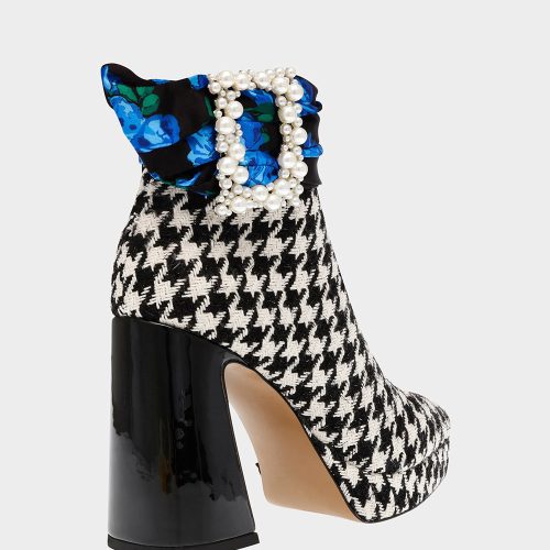 BETSEYJOHNSON BOOTIES IDRIS BLACK WHITE ALT1