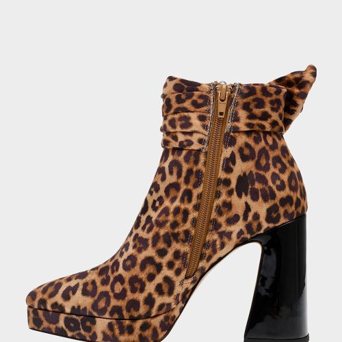 BETSEYJOHNSON BOOTIES IDRIS LEOPARD INSIDE