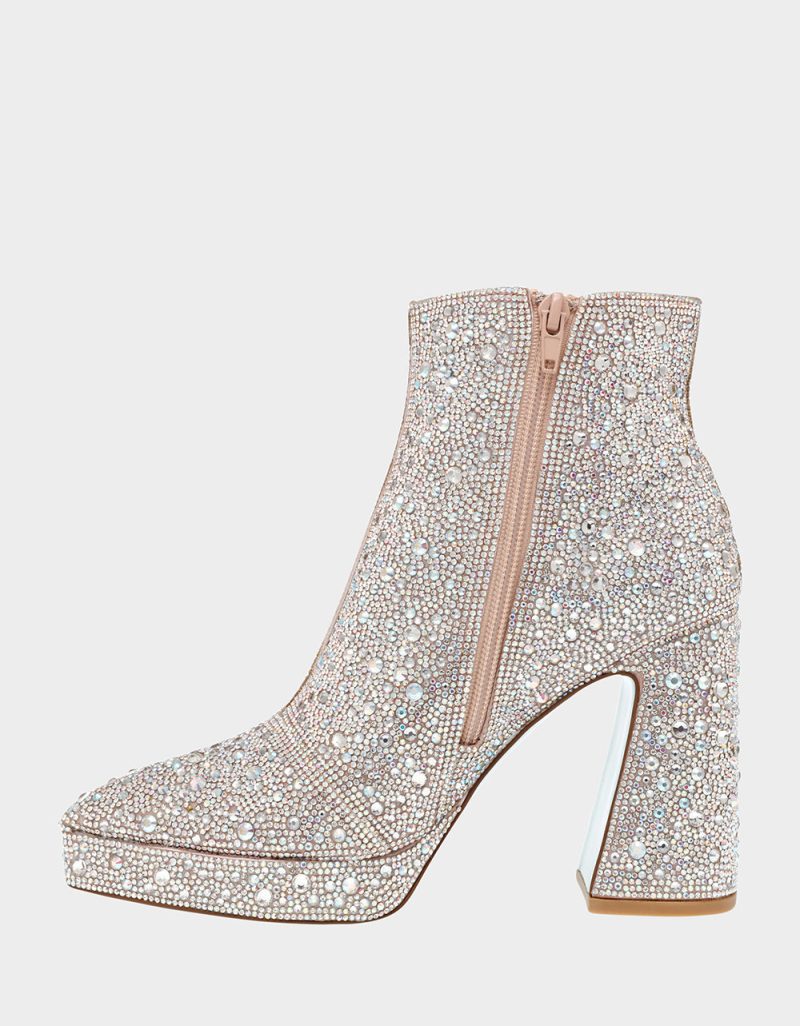 BETSEYJOHNSON BOOTIES SB DELLA RHINESTONE INSIDE