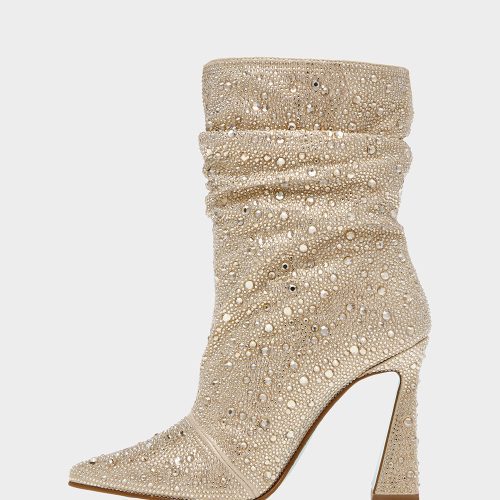 BETSEYJOHNSON BOOTIES TS99120 GOLD INSIDE