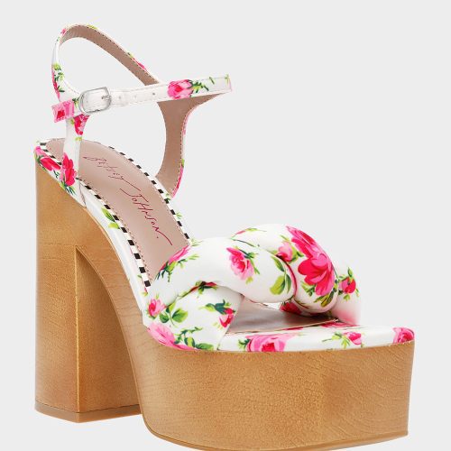 BETSEYJOHNSON SANDALS MANDEEWHITEMULTI