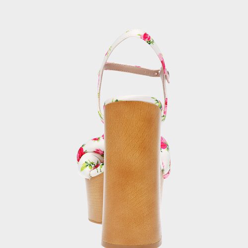 BETSEYJOHNSON SANDALS MANDEEWHITEMULTI BACK