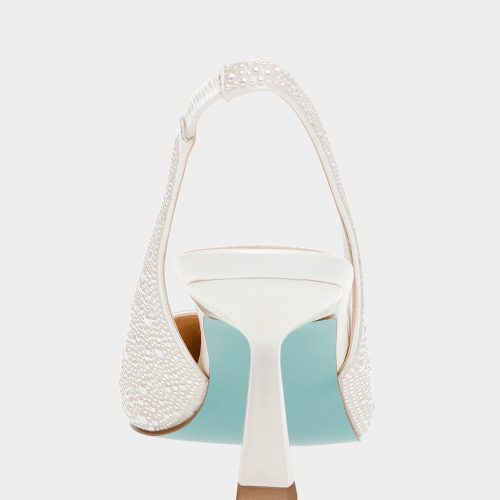 BETSEYJOHNSON SANDALS SB CLARK IVORY BACK